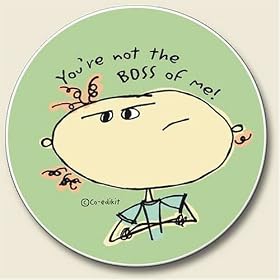 Your'e NOT the Boss of ME absorbent AUTO COASTER car NU by Highland Graphics Creative Ventures