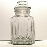 BISTRO COOKIE JAR - BISTRO COLLECTION 7 QUART GLASS COOKIE JAR