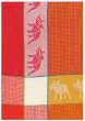 Waffle Weave 100% Cotton Pig Tangelo Dishtowel 18" X 28" Set / 6