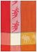 Waffle Weave 100% Cotton Pig Tangelo Dishtowel 18" X 28" Set / 6