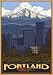 Northwest Art Mall 11" x 17" Poster Portland Skyline by Paul A. Lanquist