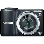 Canon Powershot A810 16MP Point-and-Shoot Digital Camera (Black) with 4GB Card, Camera Case