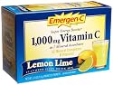 Emergen-C Vitamin C Fizzy Drink Mix, 1000 mg, Lemon-Lime, 0.3 Ounce Packets (Pack of 36)