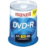 Maxell - 100 x DVD-R - 4.7 GB 16x - spindle - storage media