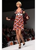 Voom Dress - Voom by Joy Han - Koi Cap Sleeve Patterned Silk Designer Dresses