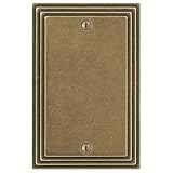 Amertac 84BRB Steps Wallplate, Rustic Brass