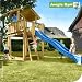 Spielturm Jungle Gym CHALET - Kletterturm mit Rutsche blau