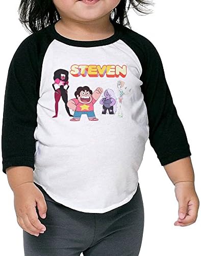 Kid's Steven Universe Toddler Unisex 3/4 Sleeve Blended Shirts 100% Cotton 3 Toddler