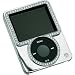 Gilty Couture Silver-Plated Slider Case with Clear Swarovski Crystals for iPod nano 3G