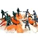 bitten Food Fighters set of 12 army men Party pieces �ա��ɥե��������� �ѡ��ƥ��ԥå�