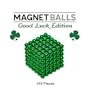 Magnet Balls Good Luck Green Edition - Limited Release - 216 Pc Green Magnetic Earth Magnet Puzzle in Collector's Tin