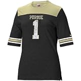 Nike Purdue Boilermakers #1 Ladies Black Replica Jersey T-shirt