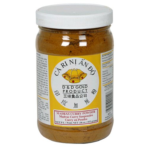 D&D Curry Powder, 16-Ounce Jars (Pack of 3)