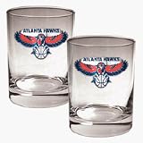 Atlanta Hawks 2 Piece Rocks Glass Set