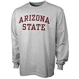 Arizona State Sun Devils Ash Vertical Arch Long Sleeve T-shirt