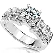 2ct TW Certified Round Brilliant Diamond Engagement Ring in 18kt Gold (Size 6.25)
