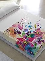 Naturals Juego De Sábanas Lirios (Fucsia / Morado / Azul)