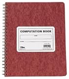 TOPS Computation Book, 11.75 x 9.5 Inches, Double Wire, 152 Numbered Pages, Quadrille Ruled, 76 Sheets, Buff, (35061)