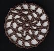 Chocolate Brown Hair Net Crocheted Hair Bun Cover- MINI