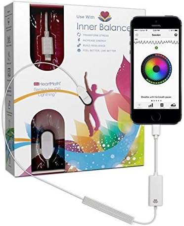 HeartMath Inner Balance-Lightning Sensor for Iphone5 and Ipad Air by HeartMath