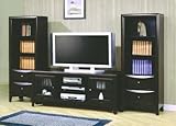 IMAGE OF Cappuccino Finish Flat Panel TV Stand Entertainment Center