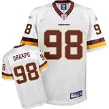 Reebok Washington Redskins Brian Orakpo Replica White Jersey Large