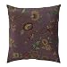 Home Crewel Flower Toss Pillow - Purple (20x20")