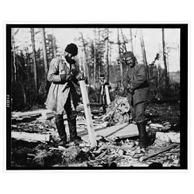 Historic Print (S): Convicts building camp near Eastern Siberian Railway