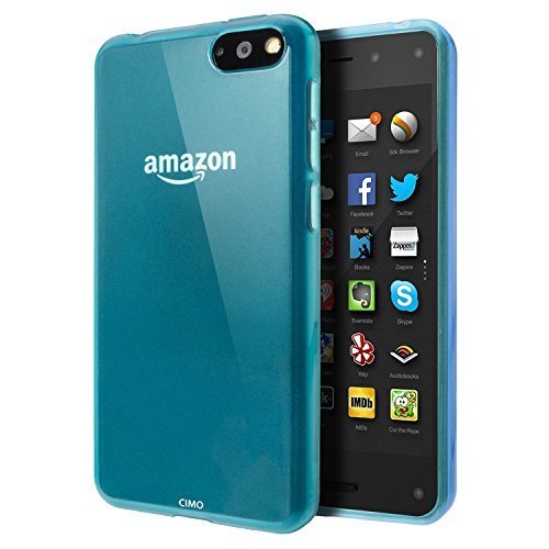 Amazon Fire Phone Case, Cimo [Flex] Premium Slim TPU Flexible Soft Case for Amazon Fire Phone (2014) - Blue