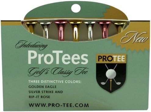 PROTEE Golf Tees (9-Pack), Mixed Shiny