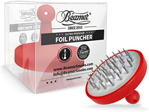 U Pick Color: Red Beamer Ultra Premium Two-Toned Metal Foil Puncher + Limited Edition Beamer Smoke Sticker