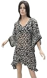 Hot & Sexy Black DOT Printed Kaftan Caftan Beach Cover up Tunic Valentine's day gift