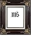 Imperial Frames 8 by 10-Inch/10 by 8-Inch Picture/Photo/Certificate Frame, Mahogany Molding with Rich Floral Designs with Gold and a Canvas Liner