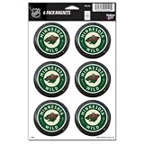 Minnesota Wild Official Logo 6 Magnet Set