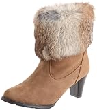 [ファニーショー] FUNNY SHOW かかとベルトファーショートブーツ  113033 OKS (オークスエード/LL)