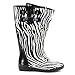 Gioseppo Gummistiefel ZEBRA white/black