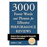 3000 power words and phrases for effective performance reviews ready to use language for successful employee
