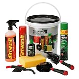 Weldtite Bike Cleaning Bucket with Lube Degreaser Brushes