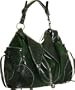 Green Croco Trim Oversized ''Ashlee'' Tote