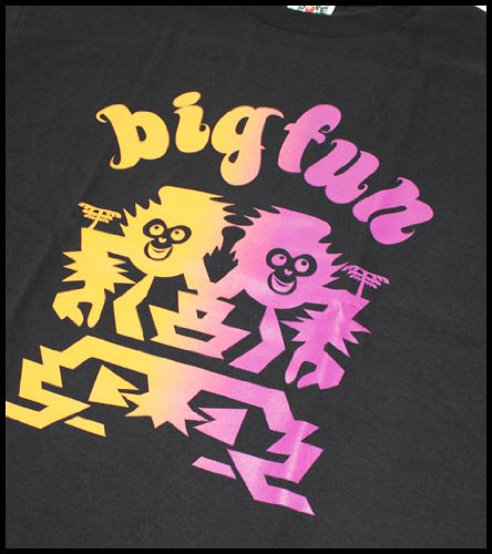 Size【L】A BATHING APE(エイプ) ×スケシン 09AW big funロゴサル顔T 黒【黒】【新品】