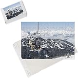 Jigsaw Puzzles of Chairlift with skiers, Whistler mountain resort, venue of the 2010 Winter from Robert Harding