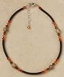 Anklet - Swarovski Crystal and Picture Jasper