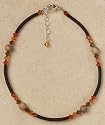 Anklet - Swarovski Crystal and Picture Jasper