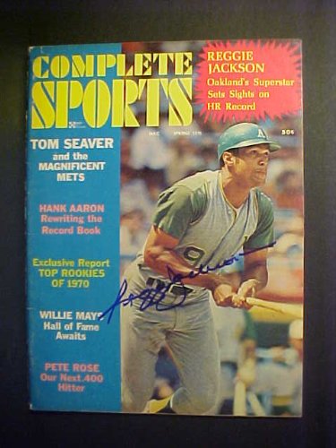 Reggie Jackson Oakland Athletics Autographed Spring 1970 Complete Sports Magazine