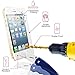 Mobile Zone Info(TM) Apple iPhone 5/5c/5s Premium Ballistic Glass Screen Protector - Protect Your Screen from Scratches and Drops. iPhone 5s Tempered Glass Display Protector