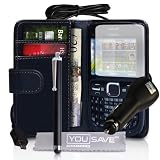 Nokia C3 Zubeh�r PU Leder Brieftasche Tasche H�lle Mit Griffel Stift, Auto Ladeger�t, Displayschutz Und Poliertuchvon "Yousave Accessories�"