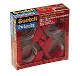 3M 3850-4RD Premium Performance Packaging Tape & Sure Start Dispenser, 48mm x50M, 4 Rolls