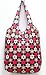 Trendy Sturdy Shopping Tote Bag - Color Flowers Pattern