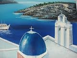 20X24 inch Seascape Oil Painting Crete View in Greece