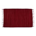 Cotton Rag Rug - Red (2x3')